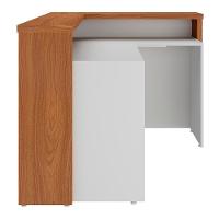 Balcão De Atendimento Recepção 135cm Corp A06 Freijó-branco - Mpozenato - 7