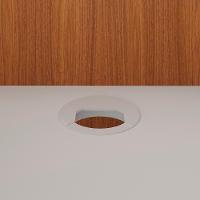 Balcão De Atendimento Recepção 135cm Corp A06 Freijó-branco - Mpozenato - 8