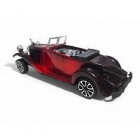 Carrinho Miniatura Antigo Clássico Fricção Colecionável 24cm Vermelho Jr0866 - 6