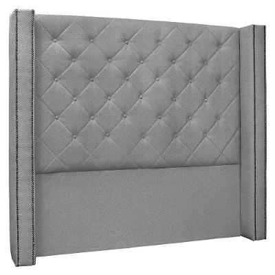 Cabeceira Casal Queen Cama Box 160cm Louise S06 Linho Cinza - Mpozenato