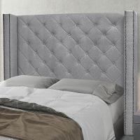 Cabeceira Casal Queen Cama Box 160cm Louise S06 Linho Cinza - Mpozenato - 2