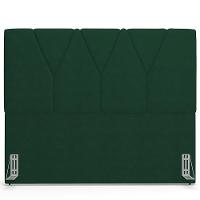 Cabeceira Cama Box Casal 140cm Aura Suede W01 Verde - Mpozenato - 6