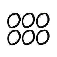 Elásticos De Cabelo 6 Unidades Proart Sem Metal, Não Marcam Os Fios, Perfeitos Para Penteados Preto - 3