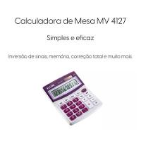 Calculadora Mesa Visor 12 Dig. - Roxa Mv4127 Elgin - 2