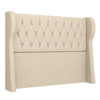 Cabeceira Casal King Cama Box 195cm Malva I02 Linho Bege - Mpozenato - 1