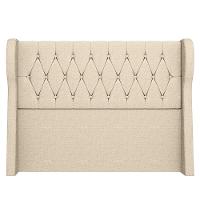 Cabeceira Casal King Cama Box 195cm Malva I02 Linho Bege - Mpozenato - 6