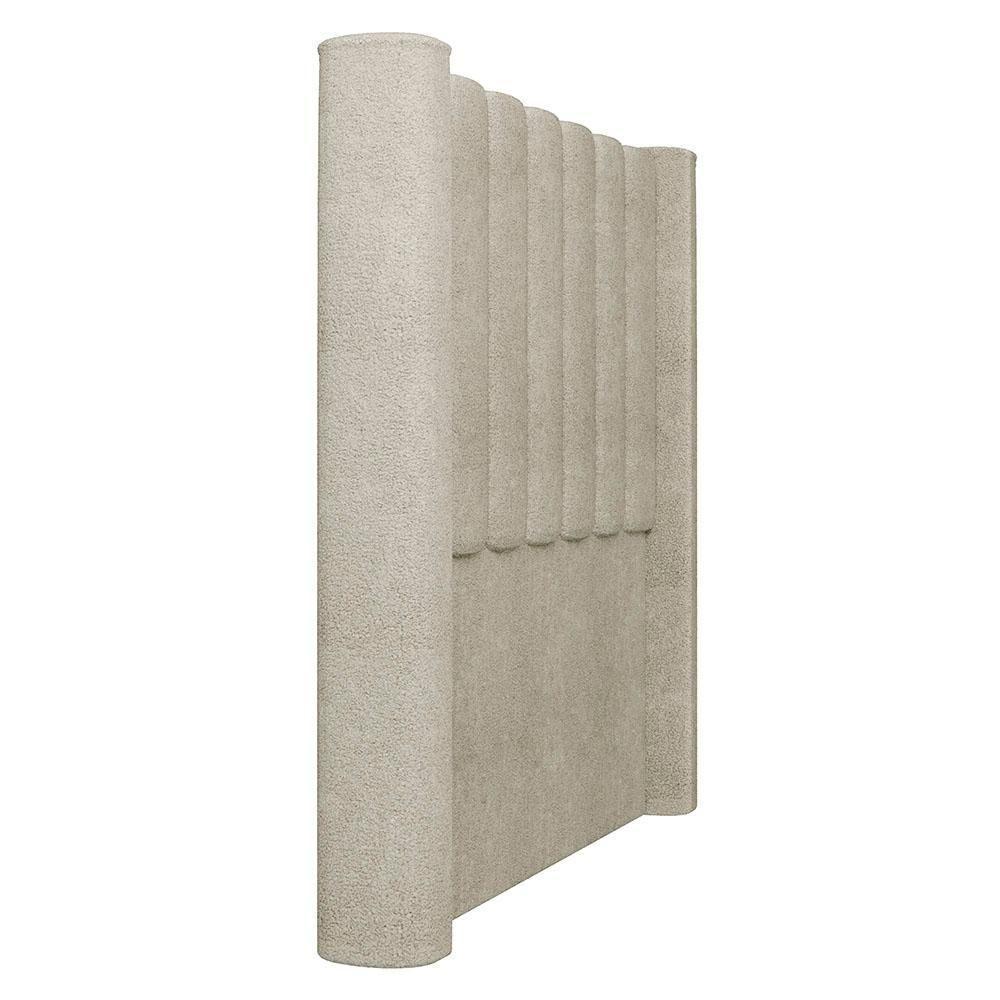 Cabeceira Casal King Cama Box 195cm Claire I02 Bouclê Bege - Mpozenato - 7