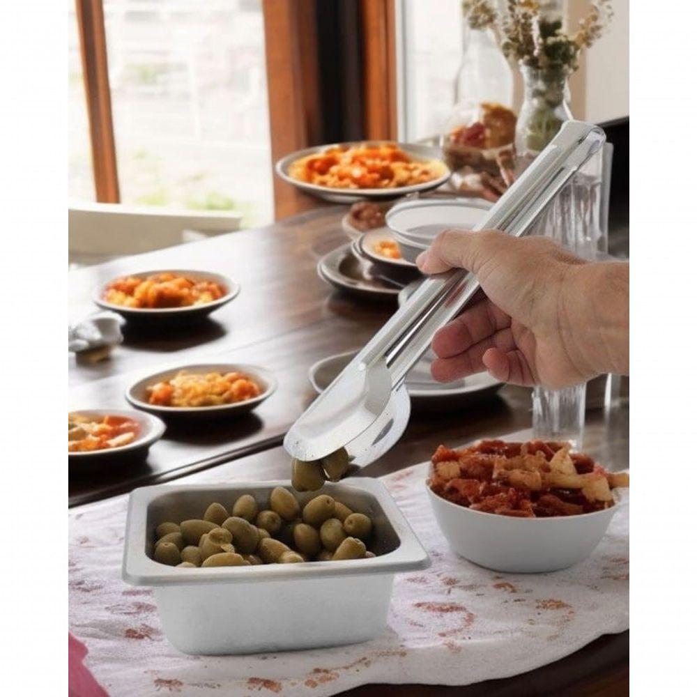 Cuba Gastronômica Inox Gn 1/2 150mm Com Alça Prateada - 3