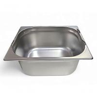 Cuba Gastronômica Inox Gn 1/2 150mm Com Alça Prateada