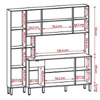 Armário De Cozinha Pulse 9 Portas E 1 Gaveta Freijó Vanilla Riscatto - 3