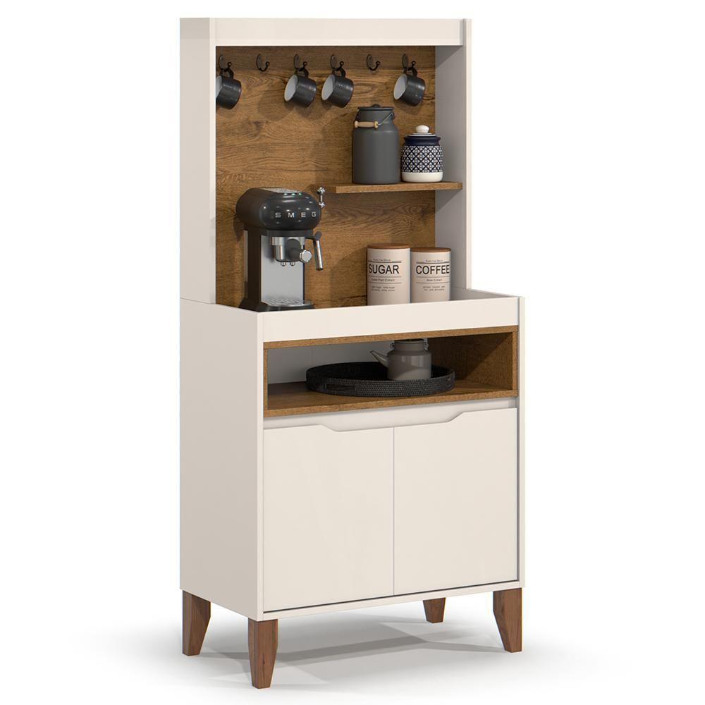 Armário Multiuso Cantinho Do Café 71cm Flow Off-freijó - Ej Móveis - 1