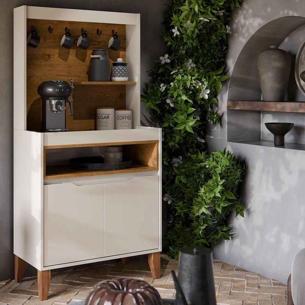 Armário Multiuso Cantinho Do Café 71cm Flow Off-freijó - Ej Móveis - 3