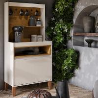 Armário Multiuso Cantinho Do Café 71cm Flow Off-freijó - Ej Móveis - 3