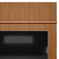 Painel Ripado Para Tv 75 Pol. Com Bancada 219cm Prime Plus L06 Nature-off White - Mpozenato - 5