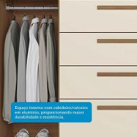 Cômoda 130,20cm 2 Portas E 4 Gavetas Eliot Estilo Mm Jatoba/areia - 3