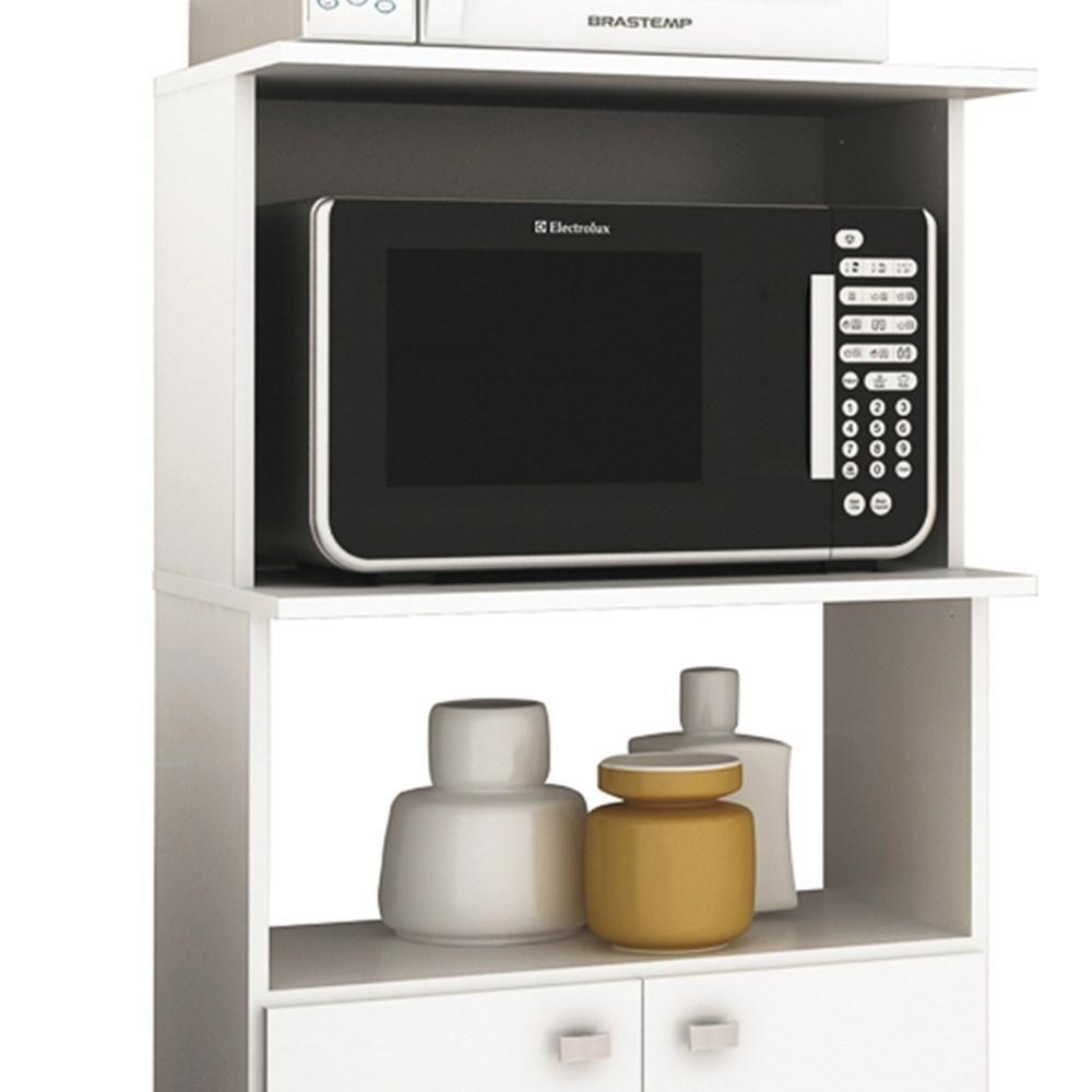 Armário Multiuso 2 Nichos 2 Portas Bl3301 Branco - Tecno Mobili - 3