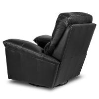 Poltrona Do Papai Reclinável Retrátil Félix L07 Couro Preto - Mpozenato - 8