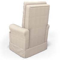 Poltrona De Amamentação E Descanso Com Balanço E Puff Laís G05 Linho Creme - Mpozenato - 5