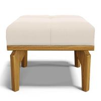 Poltrona De Amamentação Balanço E Puff Base De Madeira Brenda G05 Veludo Creme - Mpozenato - 9