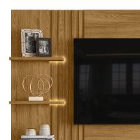 Painel Tv 65 Pol E Bancada Suspensa Igor Z10 Cumaru - Mpozenato - 5