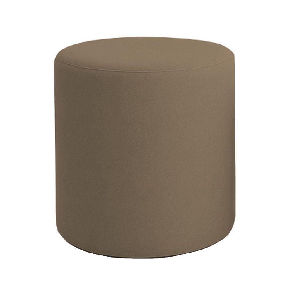 Puff Beca Cilindro Suede Live - 7 Decor Cappuccino - 1