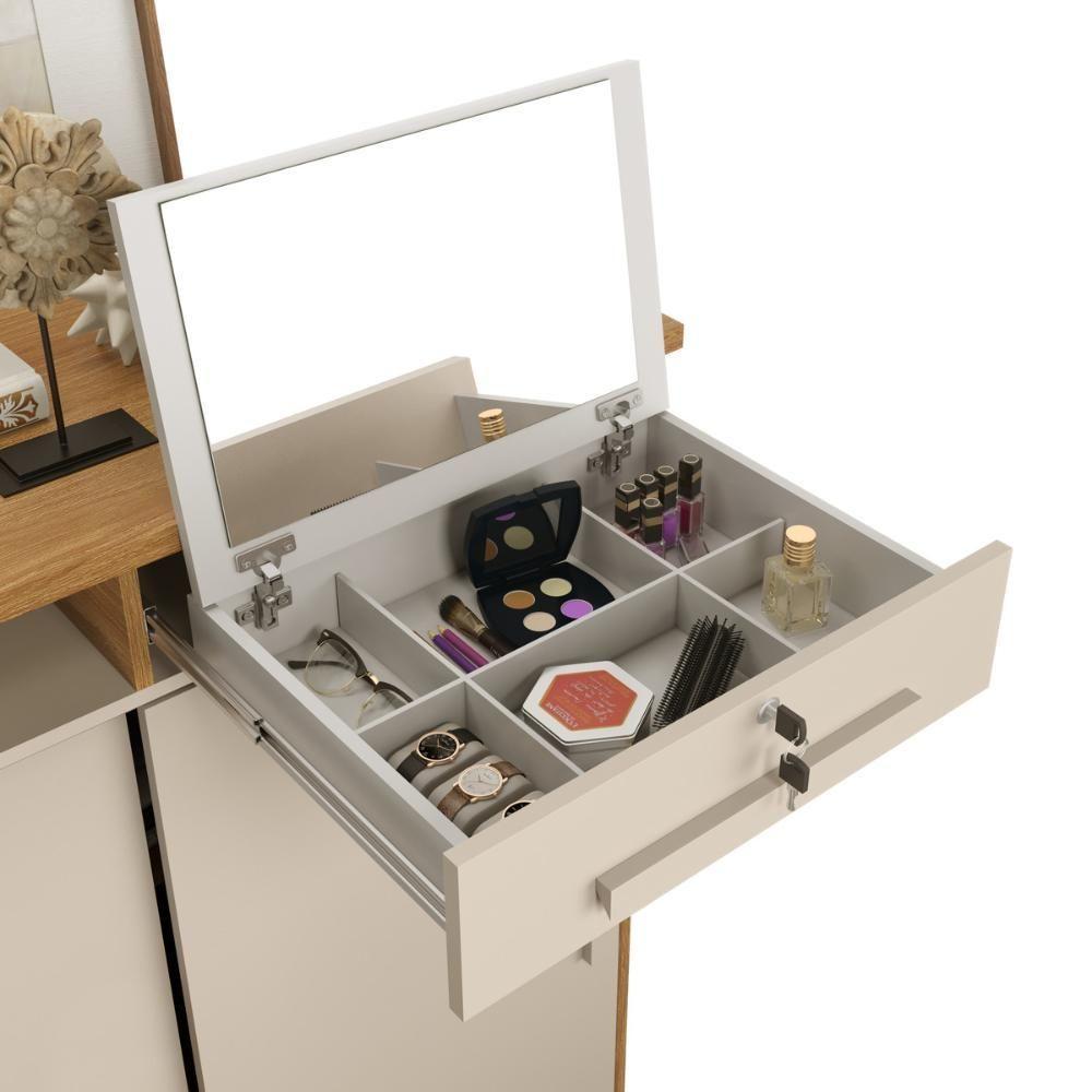 Cômoda Max 2020 Com 2 Portas E 6 Gavetas Freijo-off White Lukaliam - 4