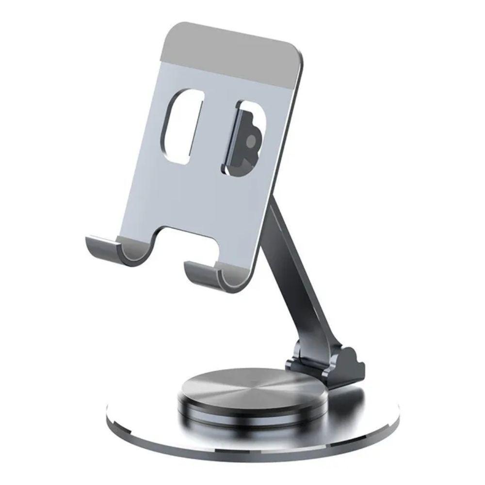 Suporte De Mesa Giratório 360º Dobrável Ajustável Compacto Para Celular Tablet - 1
