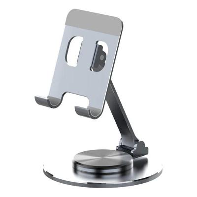 Suporte De Mesa Giratório 360º Dobrável Ajustável Compacto Para Celular Tablet