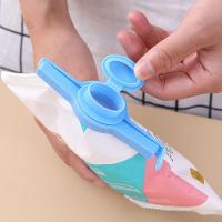 Kit 3 Presilhas Clipe De Vedação De Alimentos Embalagem Com Boca De Vedação Com Tampa - 3