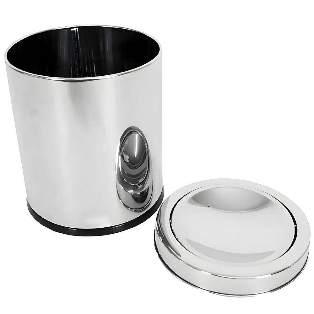 Lixeira Basculante Multiuso Inox 12 Litros - Design Moderno e Praticidade - 7