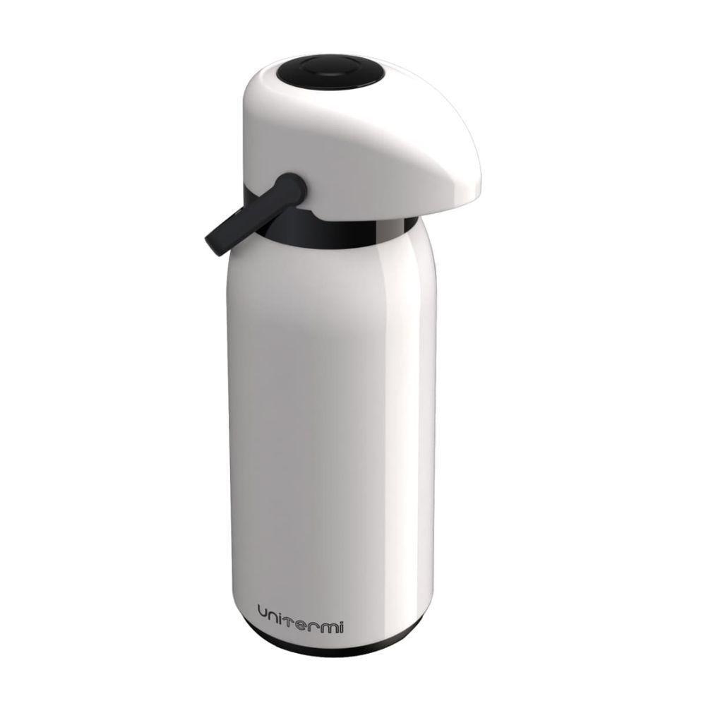 Garrafa Térmica Pressão Verona 1,8 L Branca - Unitermi - 1