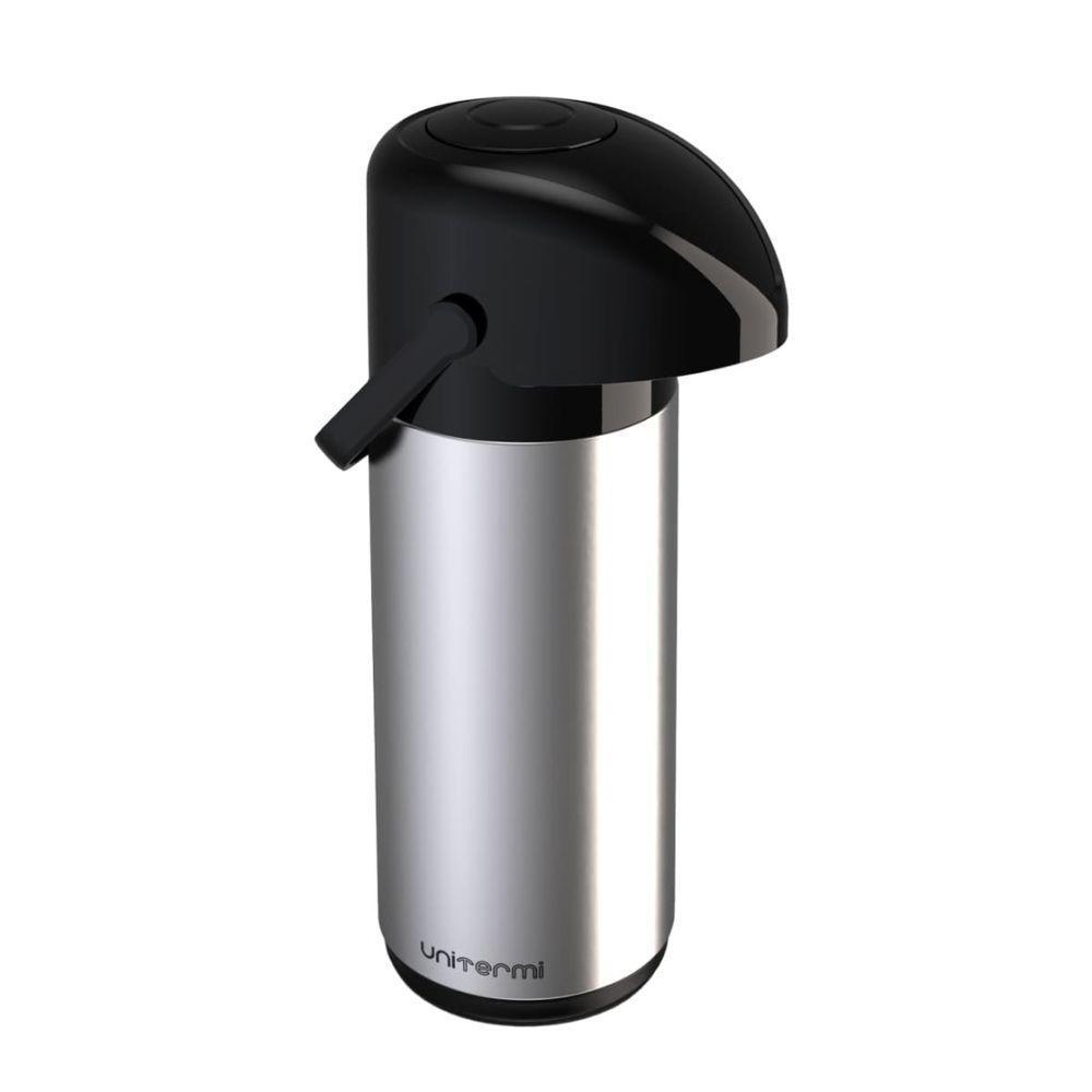 Garrafa Térmica Pressão Verona 1 L Inox - Unitermi - 1