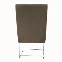 Kit 04 Cadeiras Ana Base De Ferro Prata Suede Marrom Rato D'classe Decor - 5