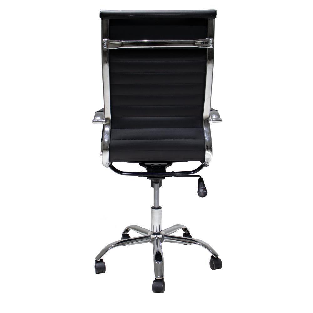 Kit Cadeira De Escritório Presidente Stripes + 2 Cadeiras De Escritório Diretor Stripes Pretas - 2