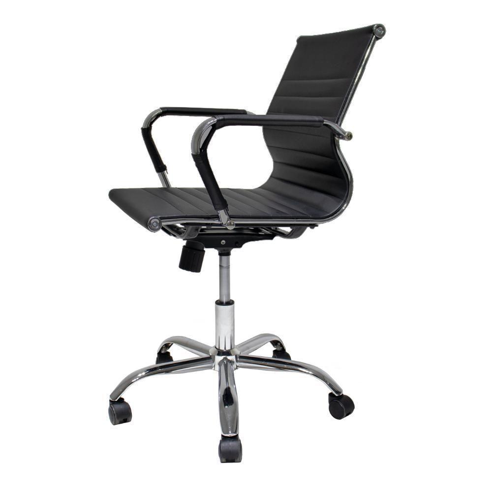 Kit Cadeira De Escritório Presidente Stripes + 2 Cadeiras De Escritório Diretor Stripes Pretas - 9