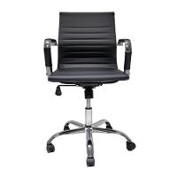 Kit Cadeira De Escritório Presidente Stripes + 2 Cadeiras De Escritório Diretor Stripes Pretas - 3