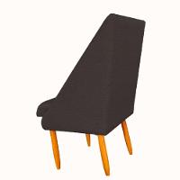 Kit 06 Cadeiras Para Sala De Jantar Ana Pés Palito Linho Grafite D'classe Decor - 3