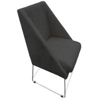 Kit 06 Cadeiras Ana Base De Ferro Prata Suede Grafite D'classe Decor - 3