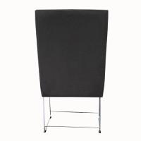 Kit 06 Cadeiras Ana Base De Ferro Prata Suede Grafite D'classe Decor - 5