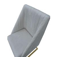 Kit 06 Cadeiras Para Sala De Jantar Ana Base De Ferro Suede Bege D'classe Decor