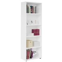 Estante Livreiro 5 Prateleiras 180x60 Cm Branco Arly Branco - 1