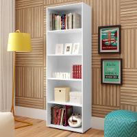 Estante Livreiro 5 Prateleiras 180x60 Cm Branco Arly Branco - 3