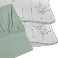 Jogo De Cama Tecebem King Malha 100% Algodão Fran 3 Peças Premium Verde - 2