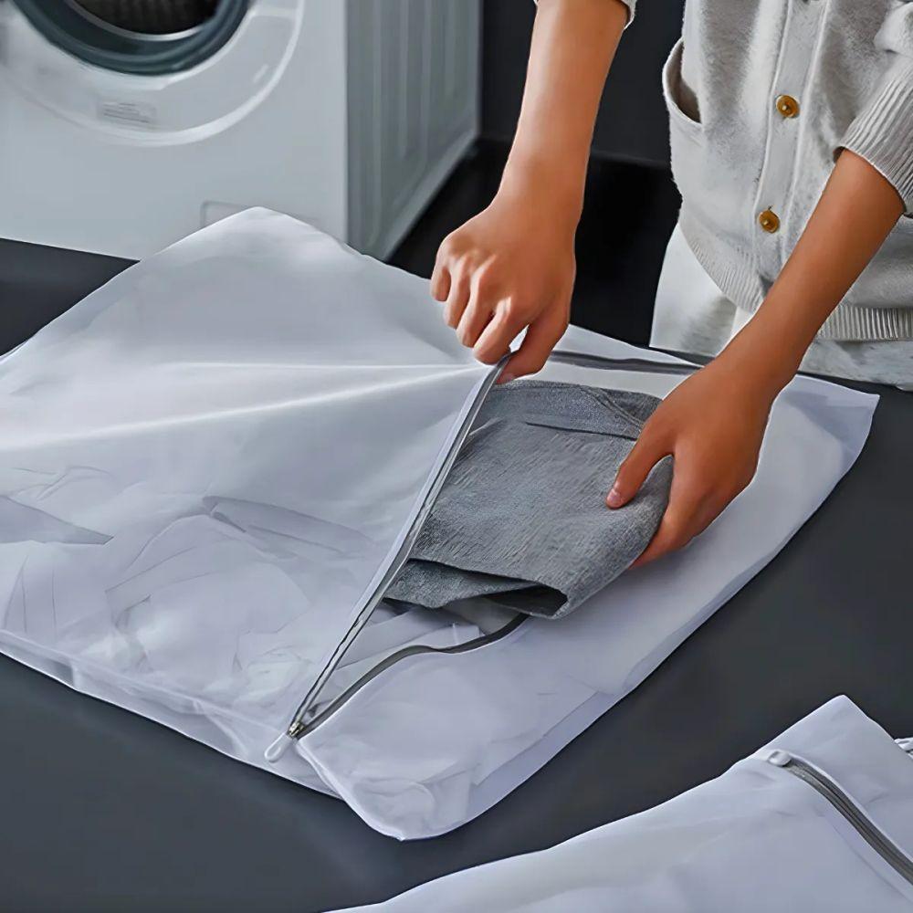 Saco De Lavanderia E Armazenamento Poliéster Com Zíper - 2