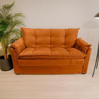 Sofá Small 3 Lugares Conforto 160cm Suede Cobre Herrero Decor Cobre - 3