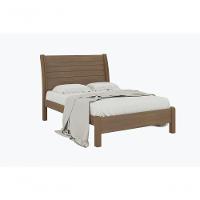 Cama Casal Com Detalhe Esmeralda Plus - D' Doro Castanho-ripado - 1