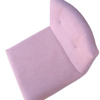 Banqueta Luma Base De Ferro Sued Rosa Bebê D'classe Decor