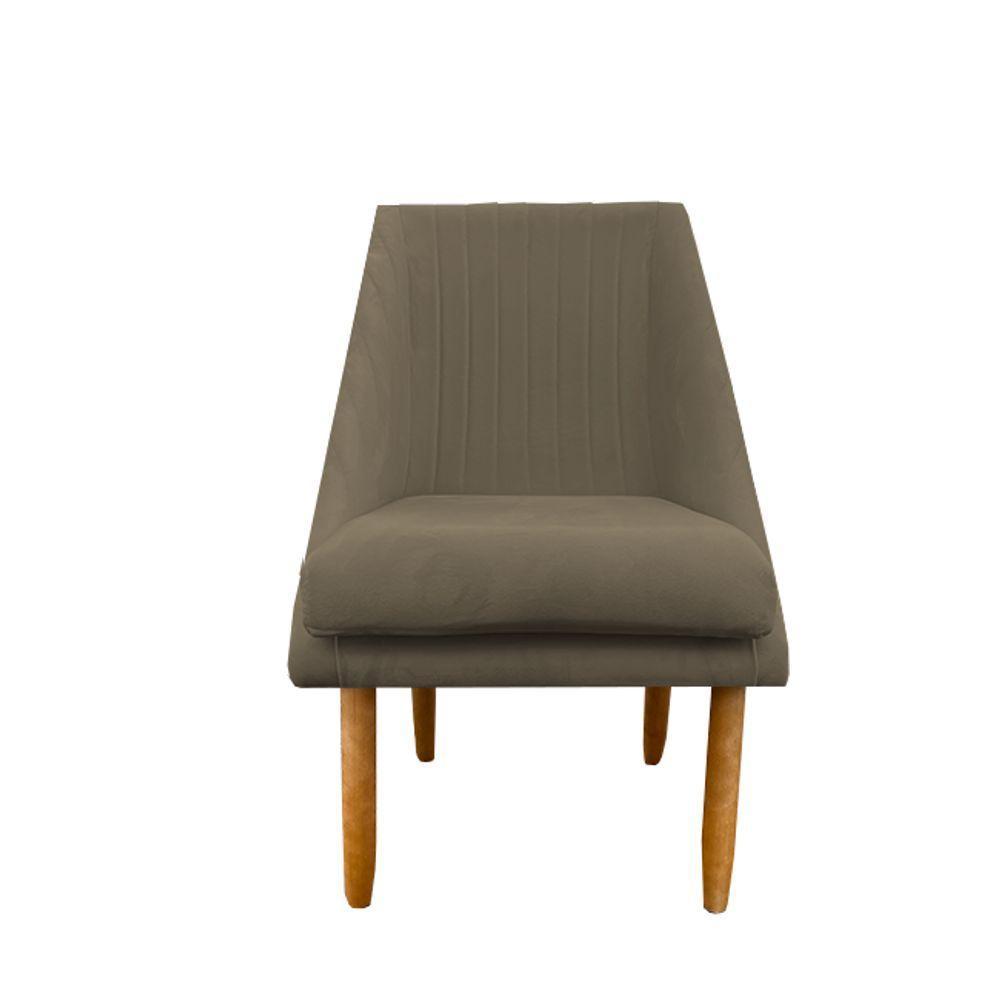 Kit 02 Cadeiras Para Sala De Jantar Ana Pés Palito Suede Marrom Rato D'classe Decor - 2