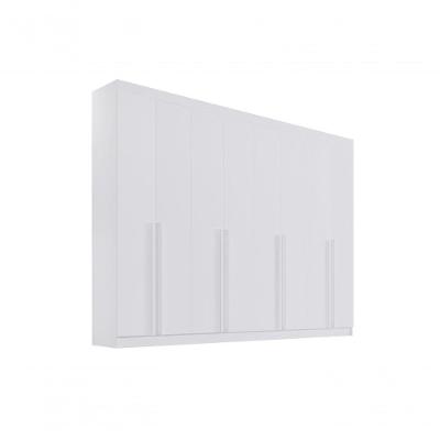 Guarda Roupa Casal 8 Portas 8 Gavetas Sem Pés Daymont - D' Doro Cinamomo-off White