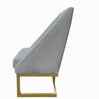 Kit 04 Cadeiras Para Sala De Jantar Ana Base De Ferro Suede Bege D'classe Decor - 3